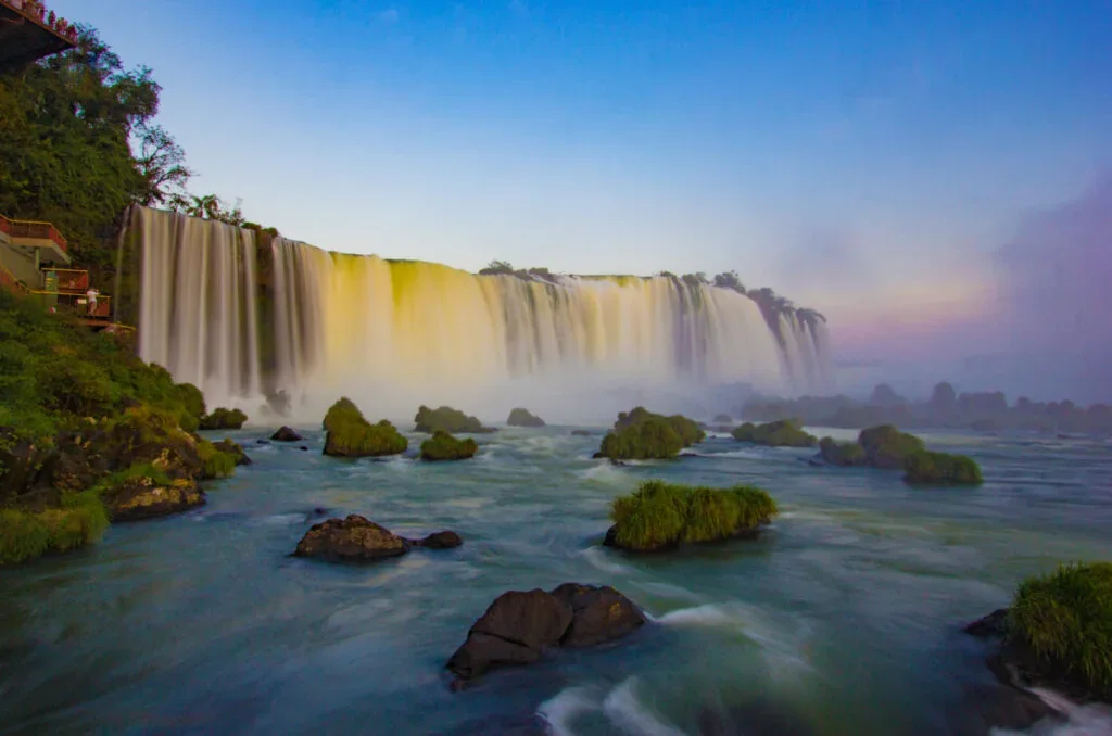 Cataratas do Iguaçu ao entardecer