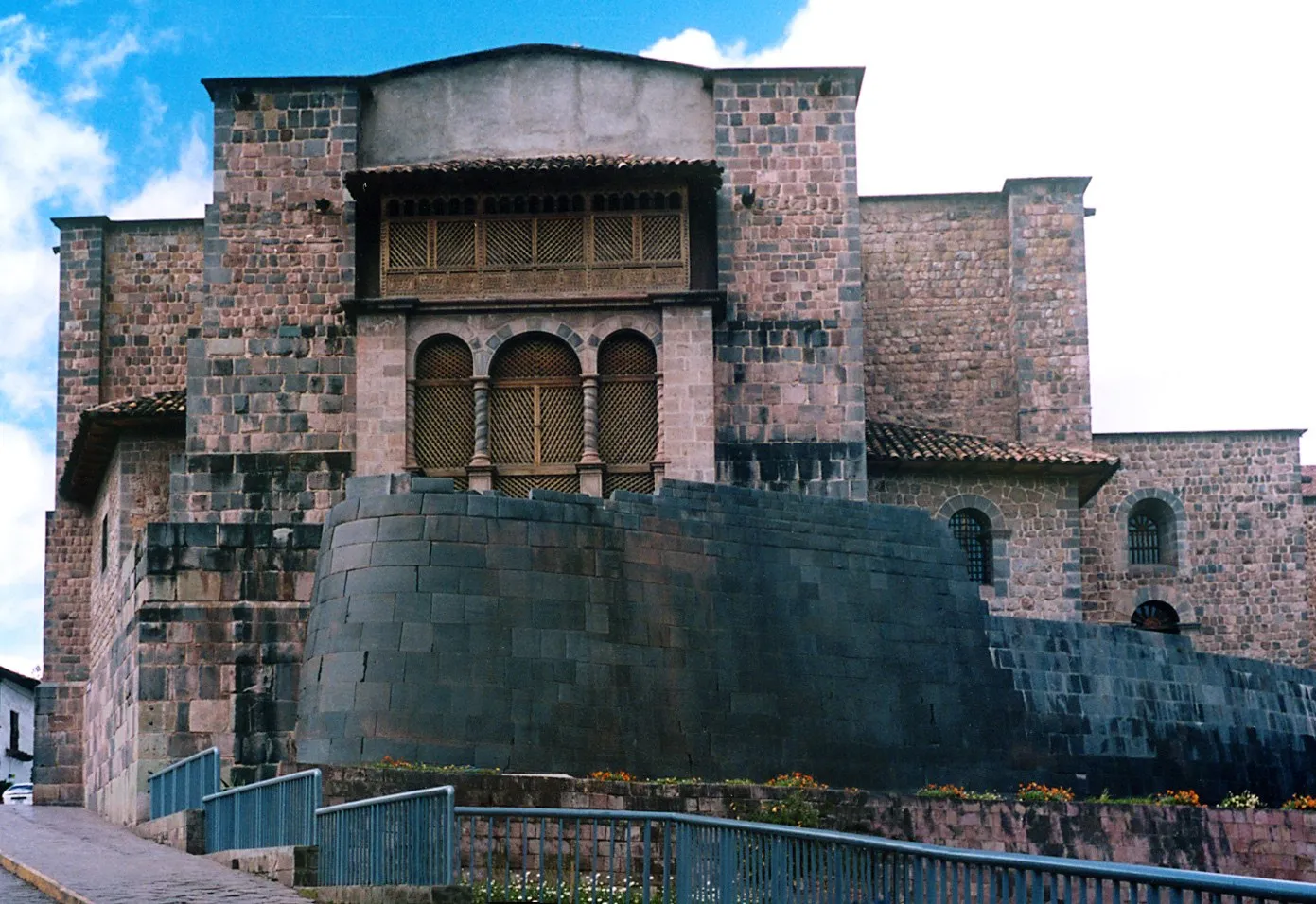 Qorikancha (Coricancha), remaining Inca temple wall and Santo Domingo complex, Cusco