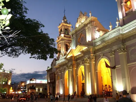 Centro hist&oacute;rico de Salta - Argentina