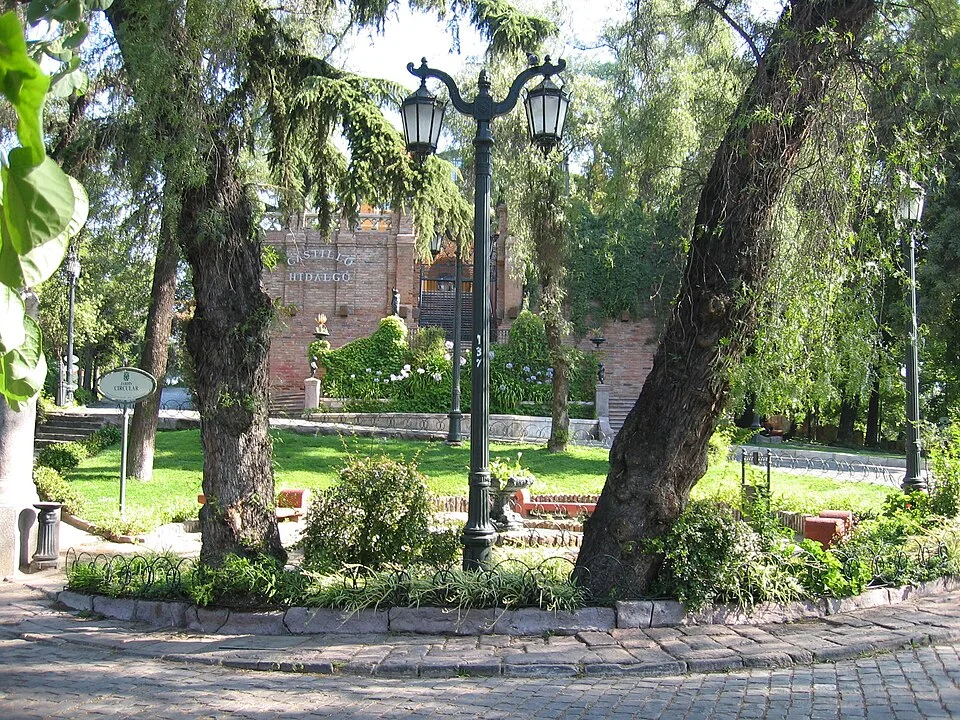 Jardim no Cerro Santa Lucía, em Santiago
