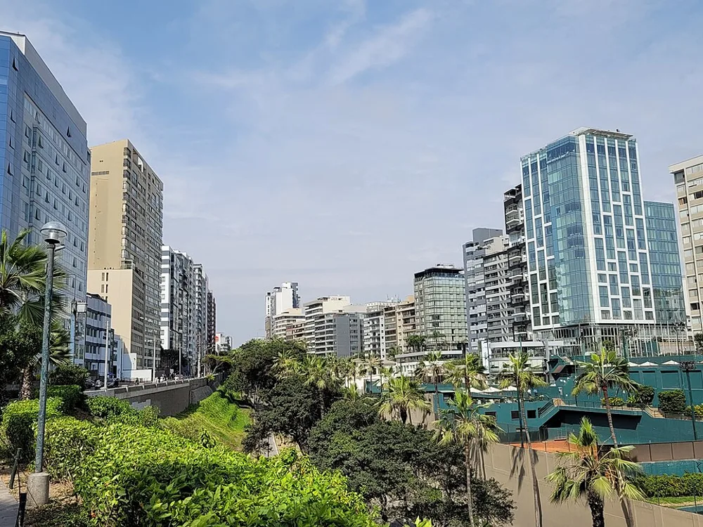 Bairro de Miraflores em Lima