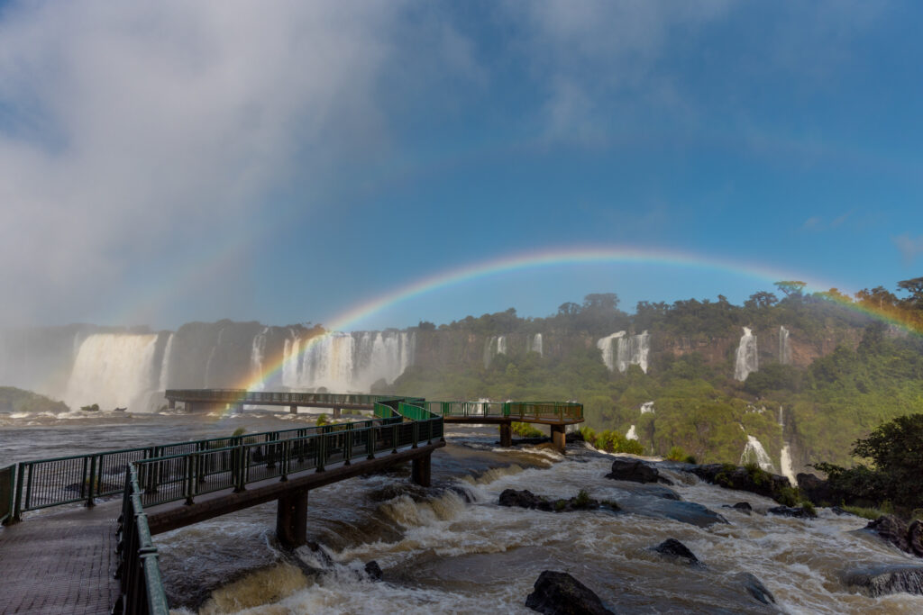 Arco-iris nas Cataratas do Iguaçu